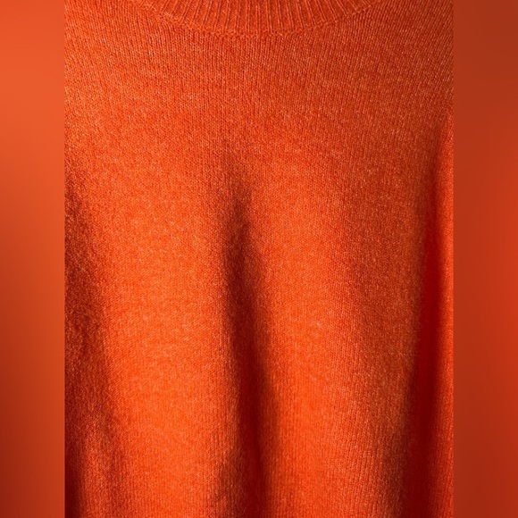 Primark Women’s Sweater Small Orange Wool Blend Crew Neck Pullover - Picture 6 of 9